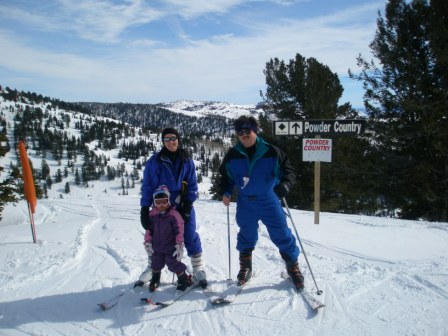 Family photo on mountain